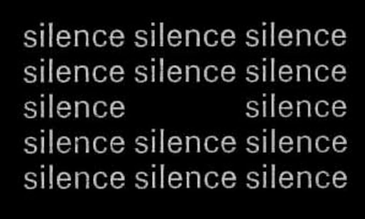 Start with silence