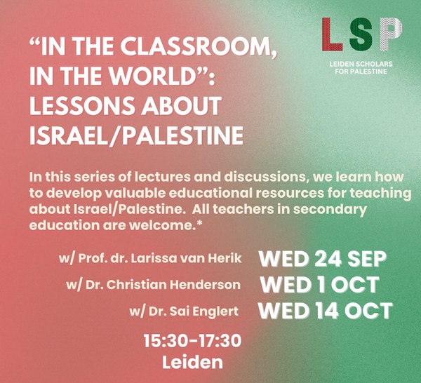 In the Classroom, in the World: Lessons about Israel/Palestine